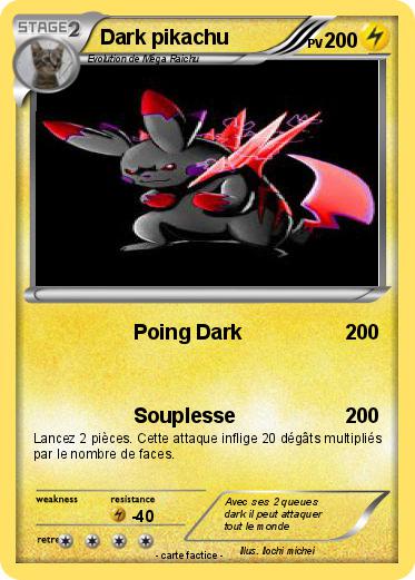 Pokemon Dark pikachu