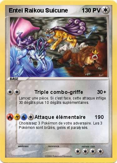 Pokemon Entei Raikou Suicune