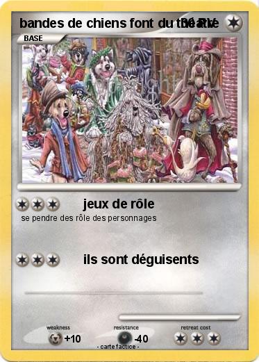 Pokemon bandes de chiens font du théatre