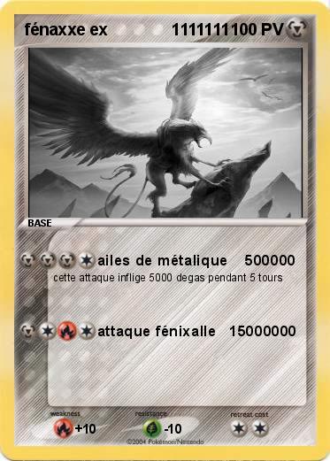 Pokemon fénaxxe ex              1111111