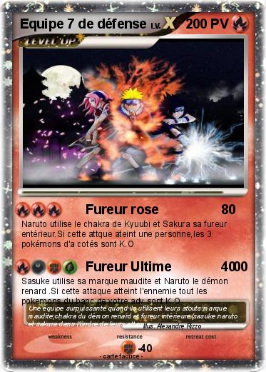 Pokemon Equipe 7 de défense