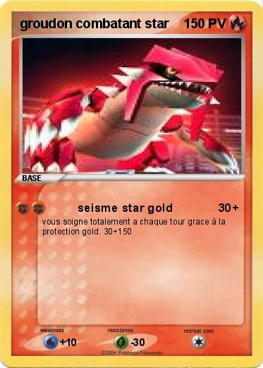 Pokemon groudon combatant star