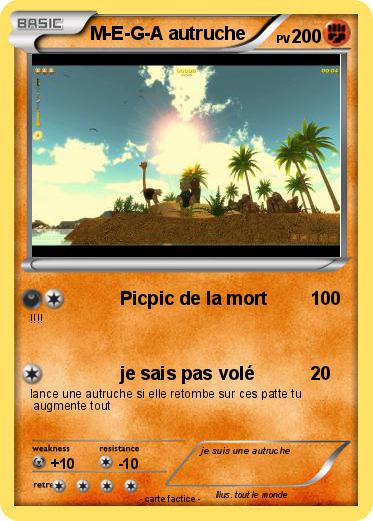 Pokemon M-E-G-A autruche