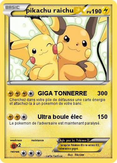 Pokemon pikachu raichu