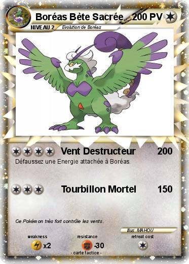 Pokemon Boréas Bète Sacrée