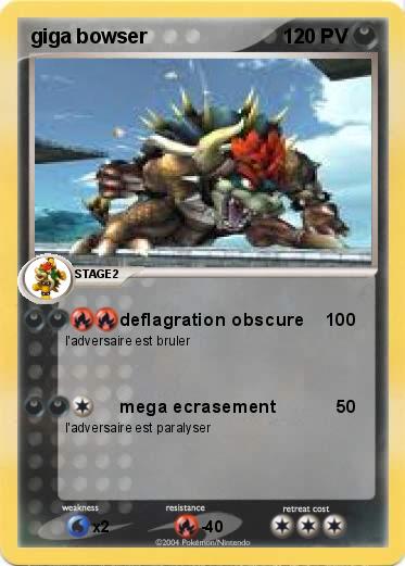 Pokemon giga bowser