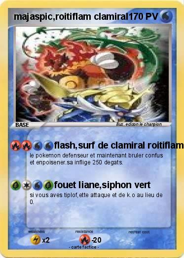 Pokemon majaspic,roitiflam clamiral