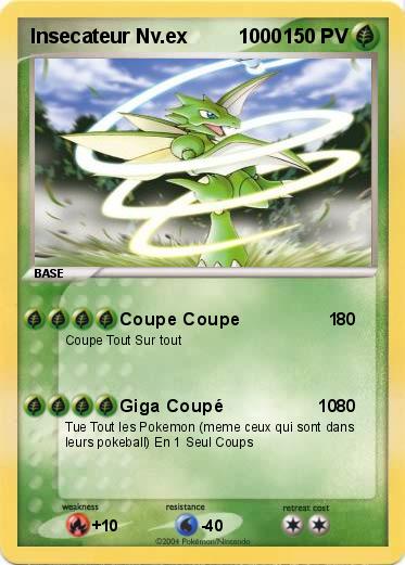 Pokemon Insecateur Nv.ex         1000