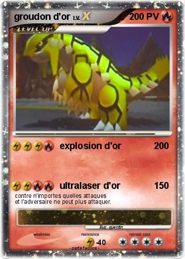 Pokemon groudon d'or