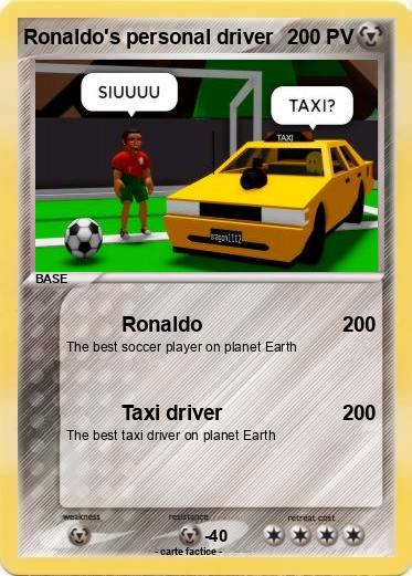 Pokemon Ronaldo's personal driver