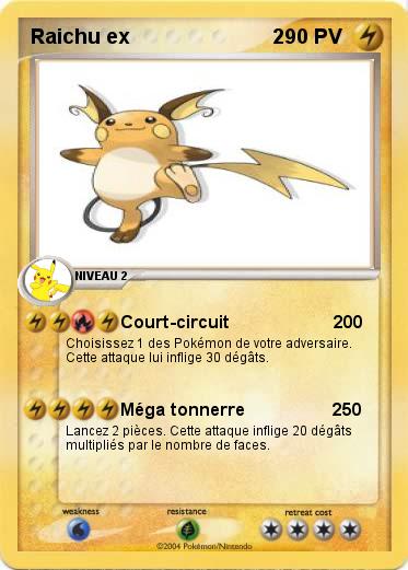 Pokemon Raichu ex                          2                 