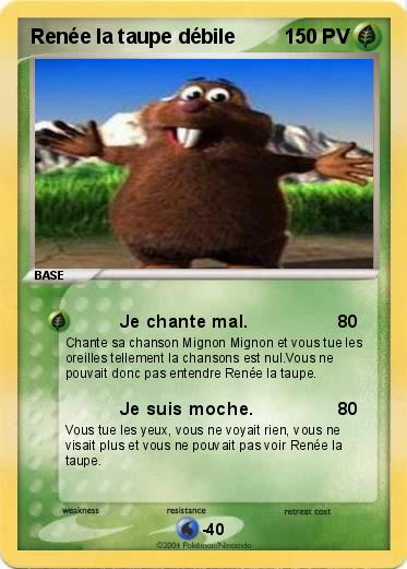 Pokemon Renée la taupe débile