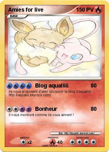 Pokemon Amies for live