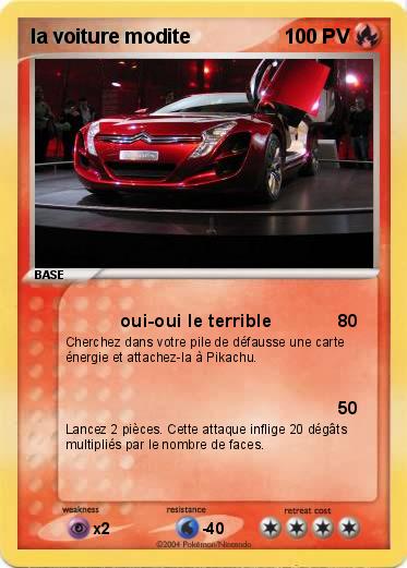 Pokemon la voiture modite