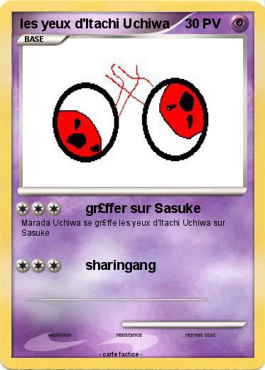 Pokemon les yeux d'Itachi Uchiwa