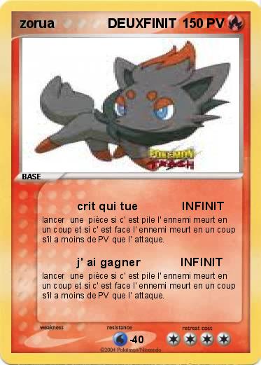 Pokemon zorua               DEUXFINIT