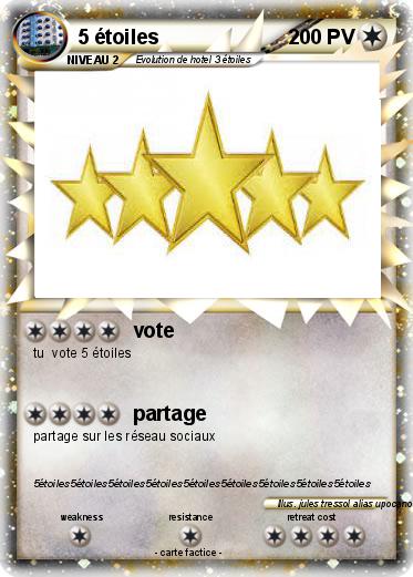 Pokemon 5 étoiles