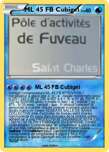 Pokemon ML 45 FB Cubigel