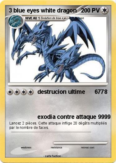 Pokemon 3 blue eyes white dragon