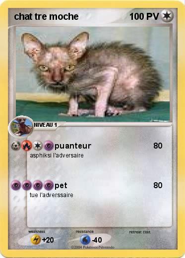 Pokemon chat tre moche