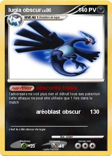 Pokemon lugia obscur