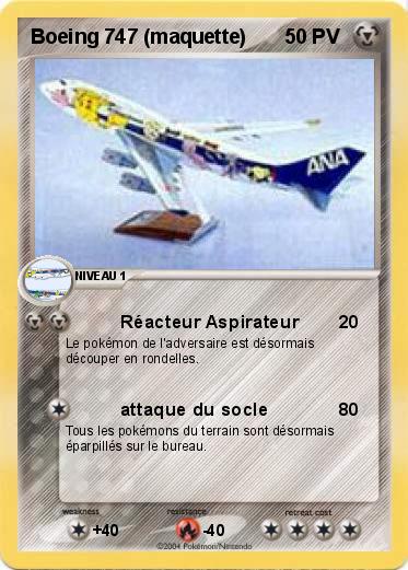 Pokemon Boeing 747 (maquette)