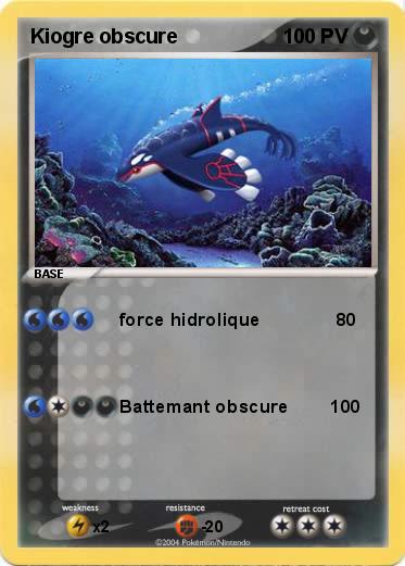 Pokemon Kiogre obscure