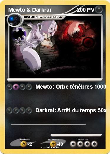 Pokemon Mewto & Darkrai