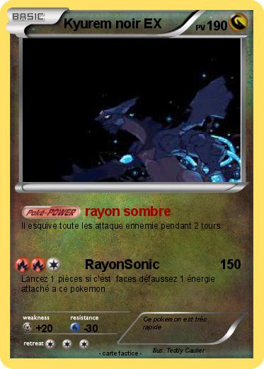 Pokemon Kyurem noir EX