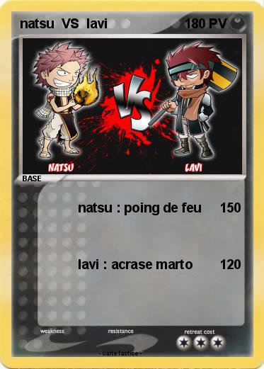 Pokemon natsu  VS  lavi