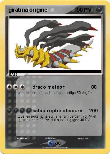 Pokemon giratina origine