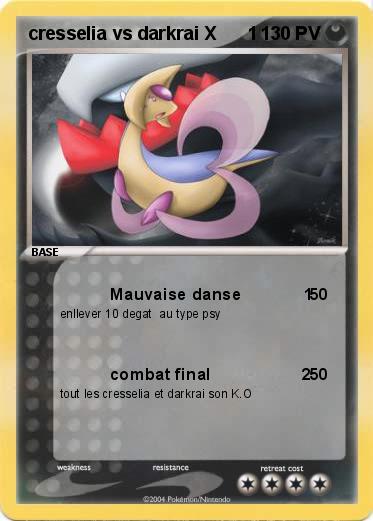 Pokemon cresselia vs darkrai X      1