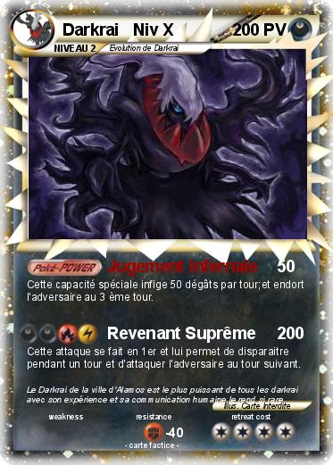 Pokemon Darkrai   Niv X