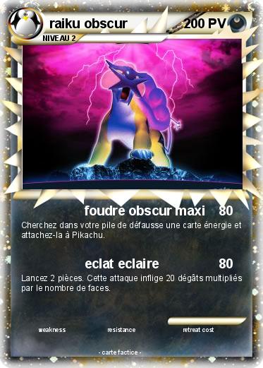 Pokemon raiku obscur