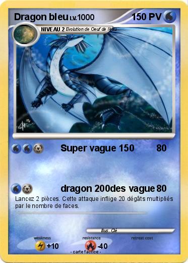 Pokemon Dragon bleu