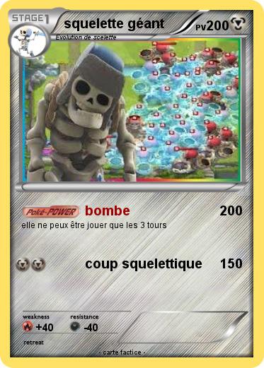 Pokemon squelette géant