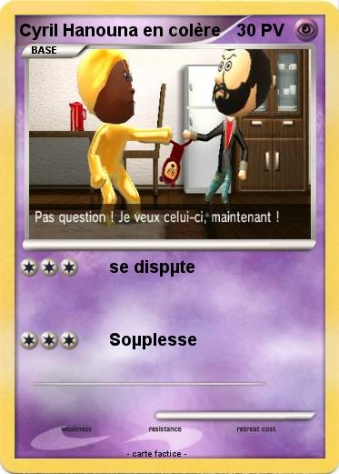 Pokemon Cyril Hanouna en colère