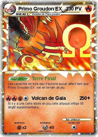 Pokemon Primo Groudon EX   2