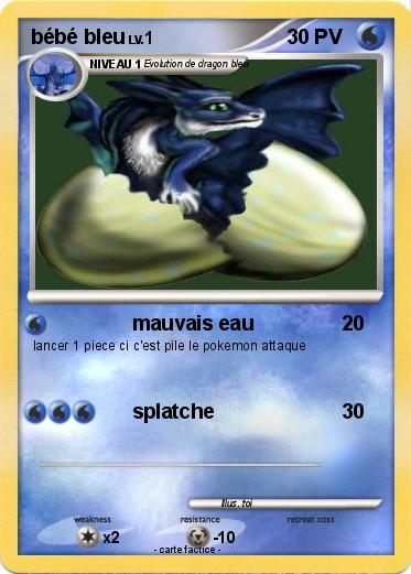 Pokemon bébé bleu