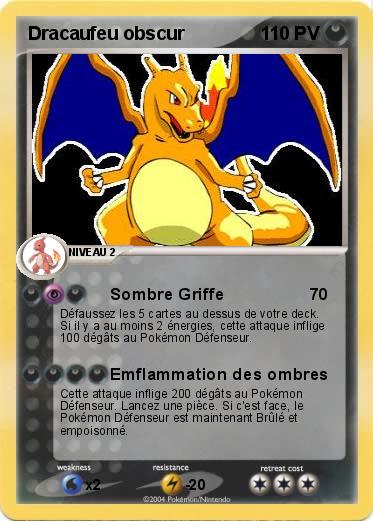 Pokemon Dracaufeu obscur