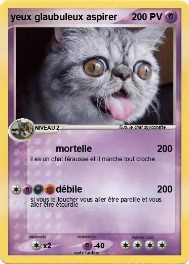 Pokemon yeux glaubuleux aspirer