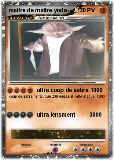 Pokemon maitre de maitre yoda
