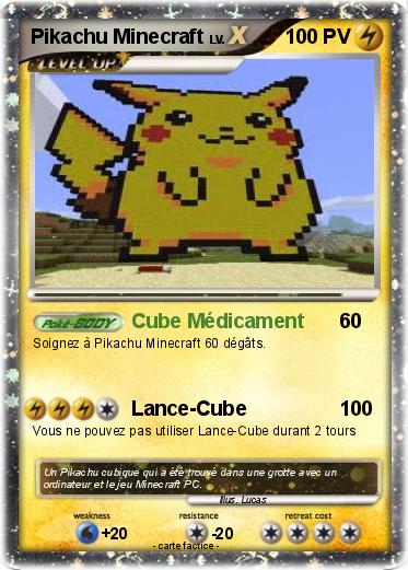 Pokemon Pikachu Minecraft