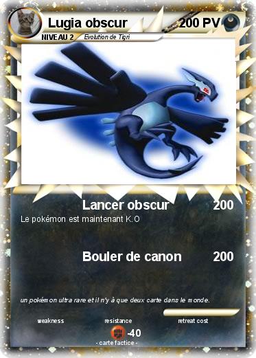 Pokemon Lugia obscur