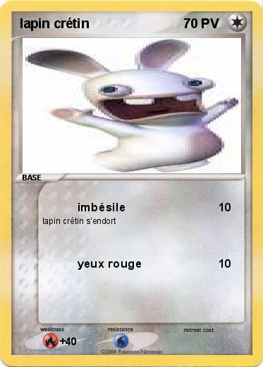 Pokemon lapin crétin
