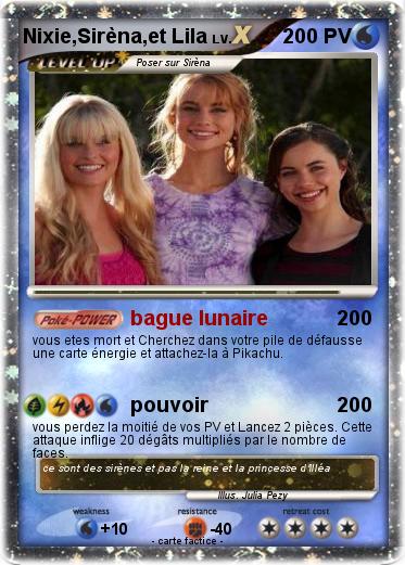Pokemon Nixie,Sirèna,et Lila