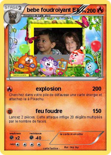 Pokemon bebe foudroiyant EX