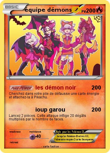 Pokemon équipe démons