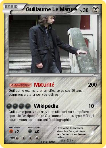 Pokemon Guillaume Le Mature
