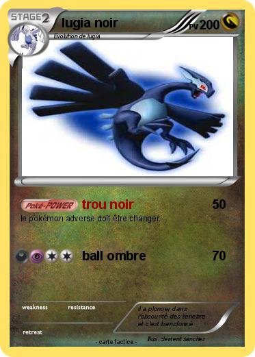 Pokemon lugia noir
